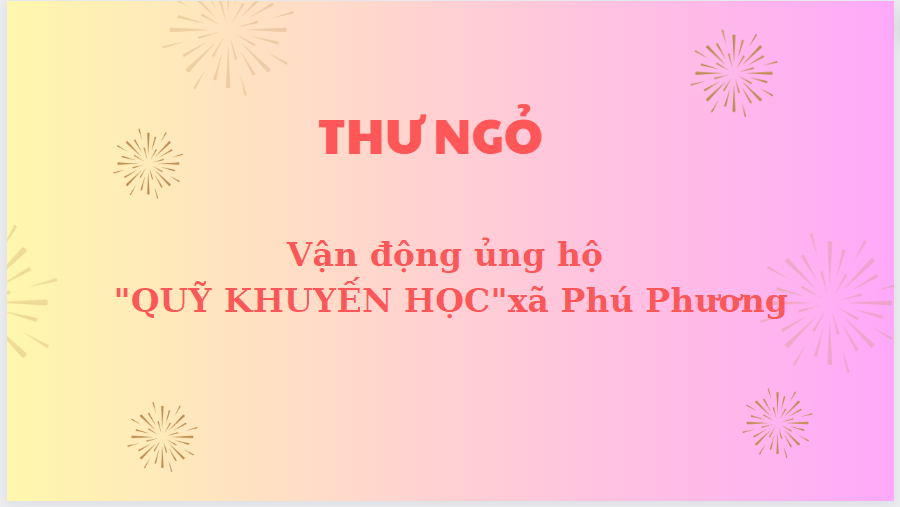 THƯ NGỎ