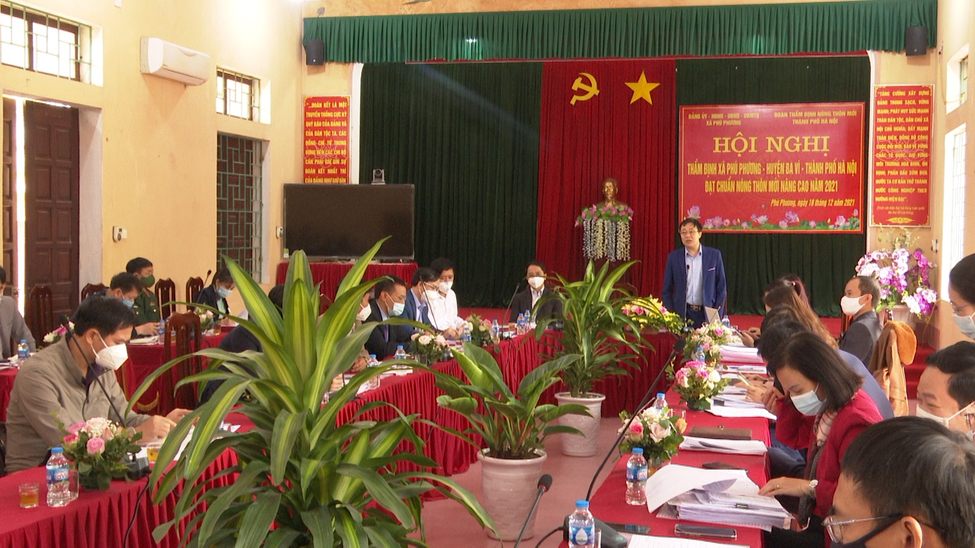Hội nghị thẩm định, xét công nhận xã Phú Phương đạt chuẩn NTM nâng cao năm 2021